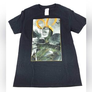 Marvel Black Tee with Loki Graphic